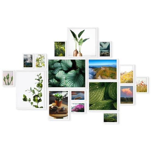 Moldura para Fotografias EDIHOME Branco (MDF - 60 x 40 cm) SHANGLI DONSAN INTERNATIONAL TRADING CO., LTD. - Porta-retratos - 60 x 40 cm, MDF, branco, 12 fotos