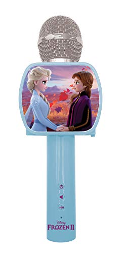 Microfone DISNEY FROZEN 2 Elsa (Azul - 13 x 6.5 x 21 cm) Lexibook - Microfones - azul, frozen 2, Elsa