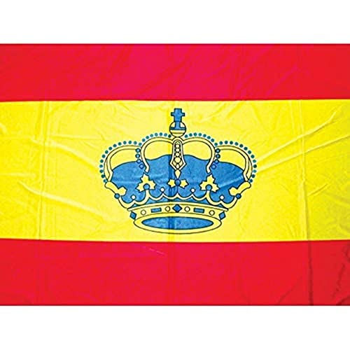 Bandeira Espanha com Coroa (Pauta e Livros) Lalizas - Sinalização - bandeira, espanha, coroa, pauta, livros