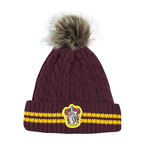 Touca CINEREPLICAS Harry Potter Gryffindor Cinereplicas - Chapéus - lã, pompon vermelho, gryffindor, Harry Potter
