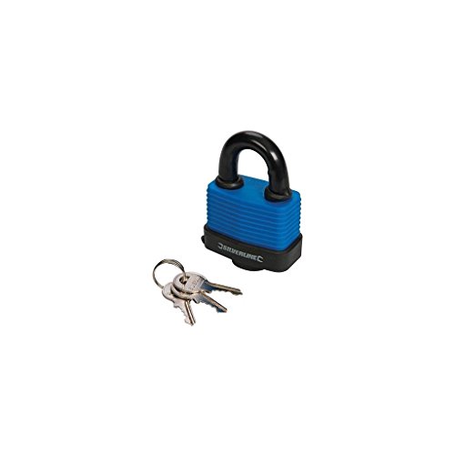 Silverline 598493 cadeado para porta de segurança Preto, Azul Silverline - Fechaduras e chaves - latão, plástico, 60 cm, preto, azul