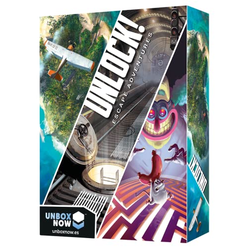 Jogo de tabuleiro ASMODEE Unlock: Escape Adventures (Jogos de Sociedade) Asmodee - Jogos - jogo de cartas, cooperativo, enigmas, 6 jogadores