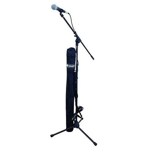 Microfone OMNITRONIC 13995010 (Preto - Alcance: 30 cm) Omnitronic - Microfones - condensador dinâmico, cardoide, sensibilidade -51dB, impedância 600 Ohm