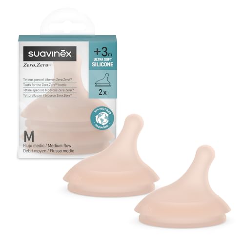 Tetina Suavinex Anti-cólicos Zero Zero - 2 Unidades Suavinex - Bicos e forros para mamadeiras de bebê - anti-cólicos, zero zero, 2 unidades
