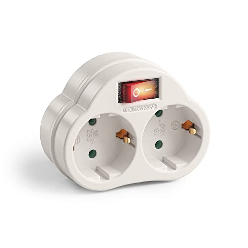 Extensão Elétrica CECOTEC Power Multiple 3 (3 Tomadas) PerfectHD - Fios e cabos elétricos - interruptor, 3 tomas, schuko, 3500w