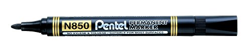 Canetas de Feltro PENTEL N850 Preto e Ponta Redonda Pentel - Marcadores e marcadores de texto - ponta redonda, duradoura, fácil uso