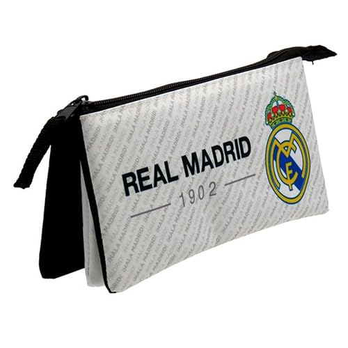 Estojo REAL MADRID Criança (Branco e Preto) CYP BRANDS - Bolsas, carteiras e estojos - Real Madrid, criança, branco preto