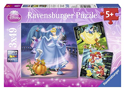 Puzzle RAVENSBURGER Princesses Disney (Idade Mínima: 4 Anos - 72 Peças) Ravensburger - Quebra-cabeças de encaixar - cartão, 72 peças, 4 anos, disney princess