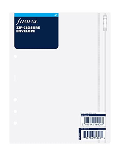 Capa de Documentos FILOFAX 1-2-3 (A5 - Preto) Filofax - Suprimentos de envio - A5, preto
