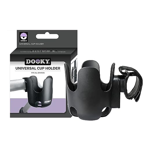 Portavasos DOOKY para Carrinho e Cadeira de Passeio Xplory BV - Móveis para bebês e crianças pequenas - universal, ajustável, anti-deslizante, 360°