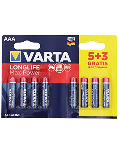 Pilha Não-Recarregável VARTA Max Tech AAA Alcalino 1,5V Varta - Baterias de uso geral - alcalino, 1,5v, lr03, cilíndrico