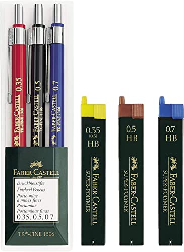 Conjunto de Canetas FABER-CASTELL TK-FINE Faber-Castell - Lápis - conjunto, canetas, pontas finas, grossas, escrever, traços