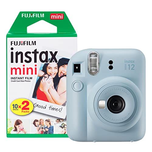 Máquina Fotográfica Instantânea FUJIFILM Instax Mini 12 (Azul) INSTAX - Câmeras - fujifilm, instax mini 12, azul, câmera instantânea, lente grande abertura