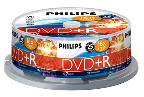 Philips Magneticos Dr4S6B25F Dvd+R 4.7Gb 16X Sp (25) Philips - Mídias vazias - 4.7 gb, 25 unidades, DVD-R, 16x