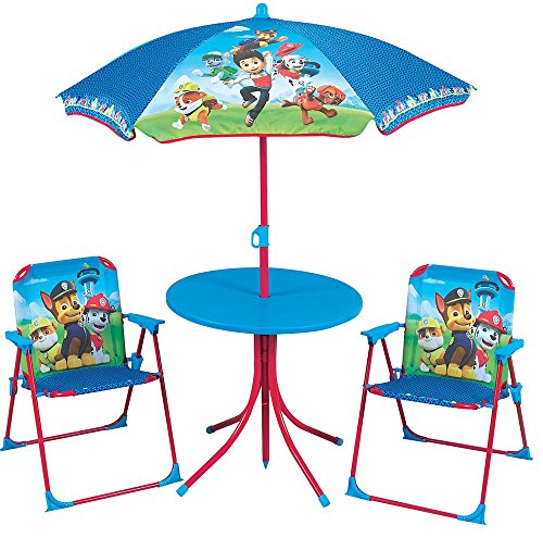 Conjunto de Jardin PAW PATROL Mesa e Cadeiras Dobráveis (Idade Mínima: 3 - Castanho) FUN HOUSE - Conjuntos de móveis de exterior - dobrável, mesa, cadeiras, idade mínima: 3