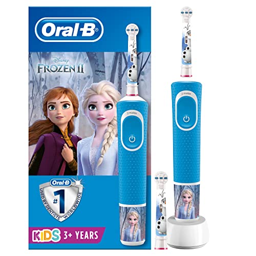 Escova de Dentes Elétrica ORAL B Kids Frozen 2 Azul Oral-B - Acessórios de banheiro - elétrica, frozen 2, azul