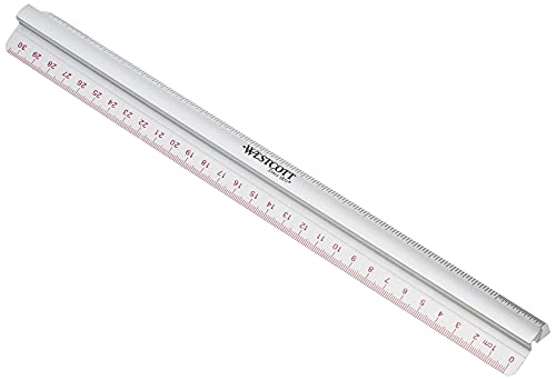 Régua de Alumínio WESTCOTT E-10114 30 Cm Acme United - Ferramentas - alumínio, 30 cm, preto