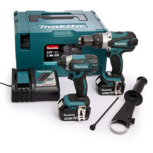 Conjunto de Berbequim e Aparafusadora MAKITA DLX2145TJ Makita - Conjuntos de ferramentas elétricas - berbequim, aparafusadora, makita, dhp458, bateria bl1850b, carregador dc18rc