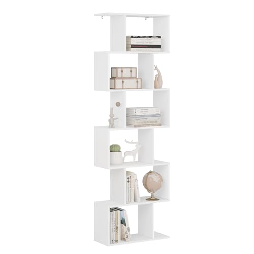 Estante WOLTU SK044WS | Branco (Livros e Livros) WOLTU - Prateleiras industriais - 40kg, branco, roble claro, 60x24x189,5cm