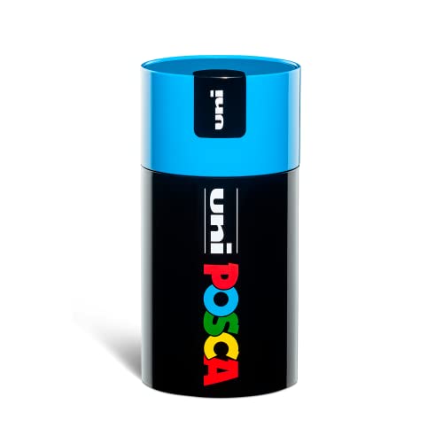 Conjunto de Canetas POSCA Uniposca Azul (18 Cores) Mitsubishi Pencil Company Ltd - Marcadores e marcadores de texto - 18 cores, tinta à base de água, resistente ao calor e água, multi-superfície