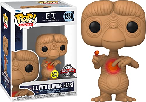 Figura FUNKO Pop! Movies: E.T. 40Th-Et with Glow In Dark Heart Funko - Brinquedos - funko pop, movies, ET, 40th, glow in dark heart