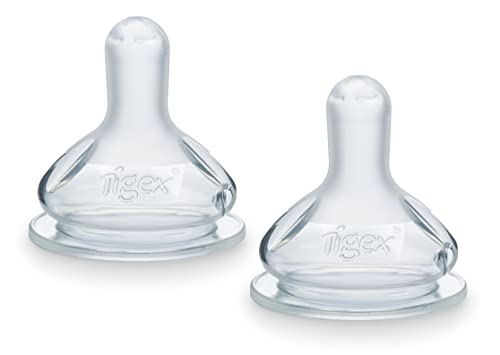 Tetina TIGEX Silicone (Idade Mínima Recomendada: 1 ano) Newell Brands - Bicos de mamadeira - silicone, mama imitação, válvula de fluxo lento