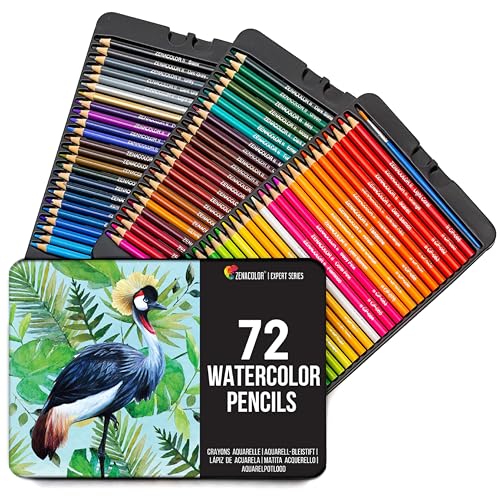 Conjunto de 72 Lápis de Cor ZENACOLOR com Pincel e Estojo BMS International - Lápis - 72 lápis, pincel, estojo, aquarelação