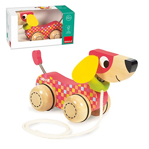 Brinquedo para Cão GOUALA Madeira - 40 x 25 cm - Castanho Goula - Brinquedos - madeira, 40 x 25 cm, castanho, fixação olhar