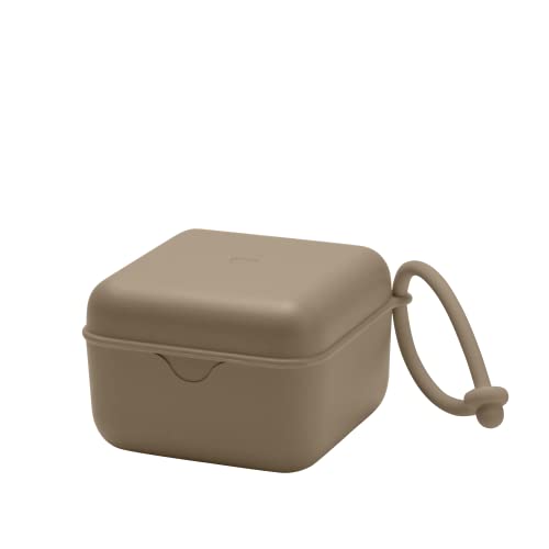 Caixa com Correia para Chupeta Bibs Dark Oak Bibs - Cuidados com a higiene oral - multi-função, esterilização, acessórios, alça ajustável