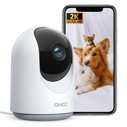 Câmara de Vigilância GNCC 2K | Branco (Câmara de Segurança) GNCC - Câmeras de vigilância - câmara de segurança, universal, sensor digital, visor incorporado