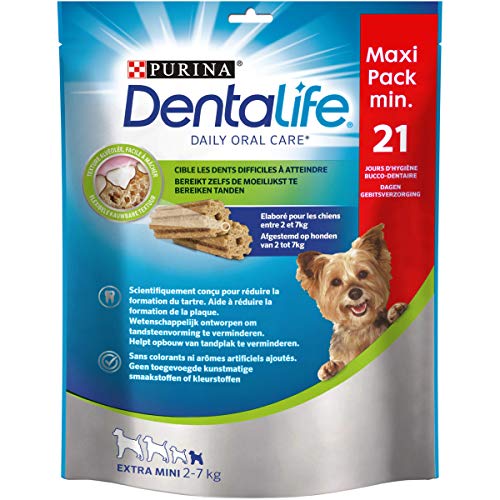 Purina Dentalife Varinha de Dentes para Cão Pequeno Purina DentaLife - Ração para cães - 23 mini palitos, higiene oral, tamanho pequeno, cães muito pequenos