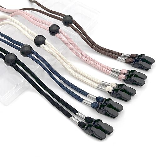 Mioyoow 5 Clipes De Cinto Para Chapéu Ajustável Resistente À Ventania Cordão De Barba com Encerramento MiOYOOW - Fios e lacres - resistente à ventania, cordão de barba, encerramento, 20 cm