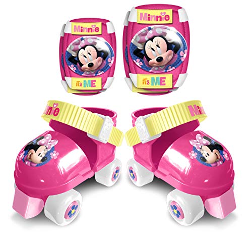 Conjunto de Patins DISNEY Minnie (Tam: 5 a 8 anos) Disney - Patins em Linha - patins, rodilleras, coderas, ajustável, almofadas