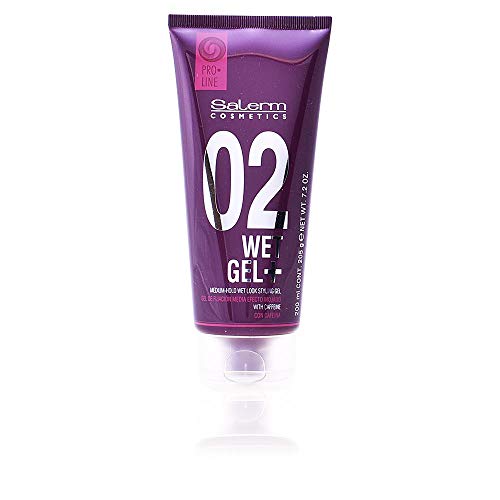 Salerm Wet Gel+ Medium Hold Wet Look Styling Gel 200 Ml Salerm - Produtos de styling de cabelo - gel, 200 ml, unissexo, hold médio