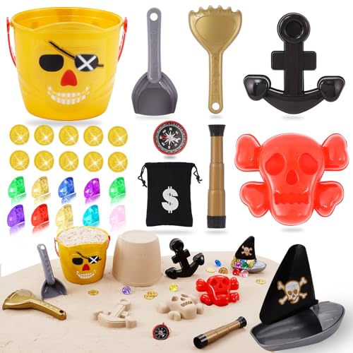 Brinquedo de Praia Echehi (4 anos - 29 peças) Echehi - Brinquedos - 29 peças, 6 figuras, acessórios, imaginação