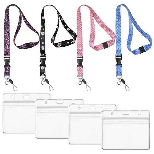 Porta Cartões com Fita de Cinto 4 Conjuntos Qtuie - Porta-crachás e porta-bilhetes - fita, cinto, 4 conjuntos