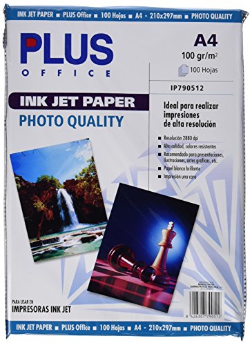 Papel Fotográfico Canon Plus A4 2880DPI 100G 100 Folhas Makro Paper SP.SL - Papel de impressora e copiadora - 2880 dpi, 100 folhas, a4, gramagem 250g/m²