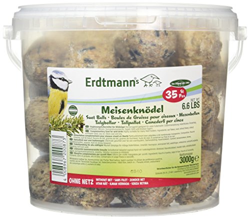 Bolas de Sebo ERDTMANNS (35 unidades - 2.5 cm) Christoph & Franz Erdtmann OHG - Alimentos para pássaros - 35 unidades, 2.5 cm