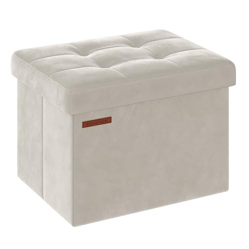 Banco de Arrumação SONGMICS Branco (31x41cm) SONGMICS - Pufes - 31x41cm, branco, funcional