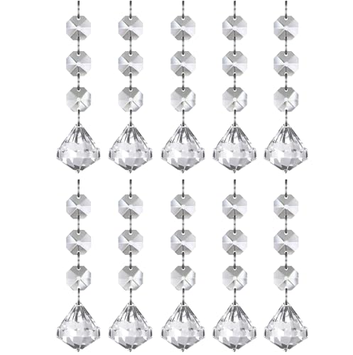 Candeeiro de Pé UCLEVER 10 Peças Prisma Cristal Transparente UCLEVER - Eletrodomésticos - 10 peças, Prisma, cristal transparente