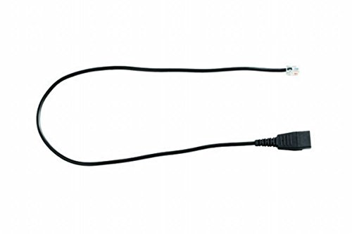 Adaptador para Auscultadores JABRA Qd Cord Straight Mod Plug Jabra - Acessórios para telefone - macho, rj11/rj45, preto