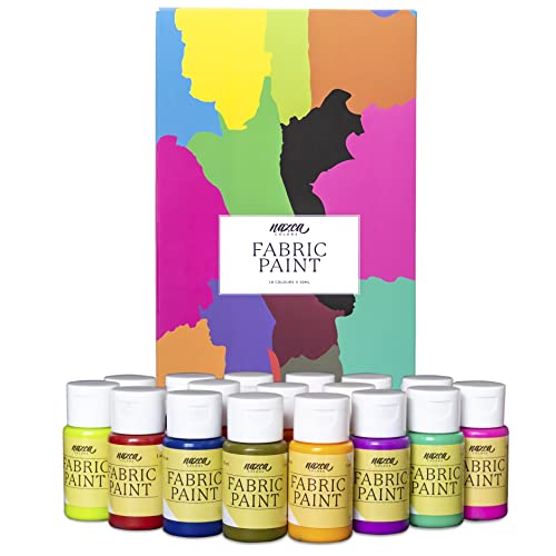 Tinta de Tecido NAZCA COLORS Permanente e Lavável 16 Cores Nazca Colors - Sinalização - permanente, lavável, 16 cores, multicor