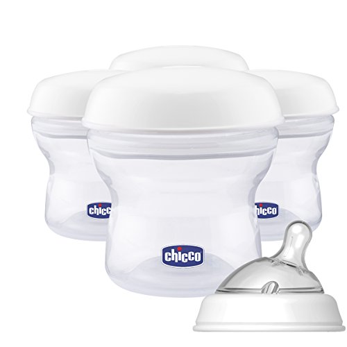 Conjunto de biberões CHICCO 00001600100000 (4 un) Chicco - Biberões - 3 recipientes, 150 ml, tetina de silicone, herméticas