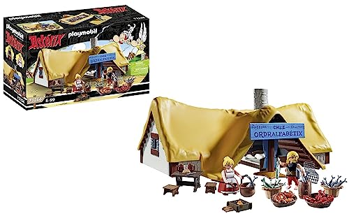Jogo de Construção PLAYMOBIL Asterix The Order Of Ababix Cabin PLAYMOBIL - Brinquedos - asterix, obelix, casa, poço, animais