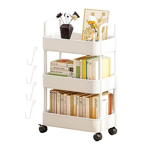Estante de Secretária MOBILIS Móvel para Sala de Estar com Rodas Eteslot - Carrinhos e ilhas - móvel, rodas, livros, fácil de montar
