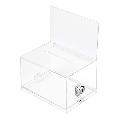 Caixa de urnas AMZBASICS 001-0000 (Transparente) Amazon - Cofres de segurança - transparente, plástico, 1 peça