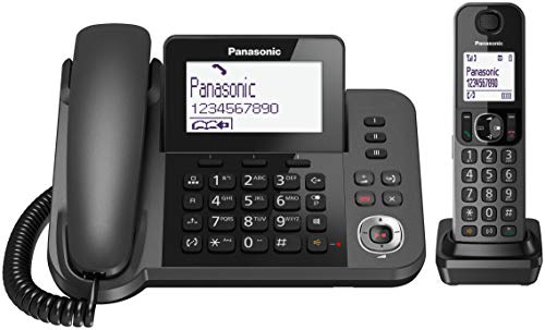 Telefone PANASONIC KX-TGF320EXM Preto (Telefone Fixo) Panasonic - Telefonia - telefone, PANASONIC, kx-tgf320exm, preto, fixo