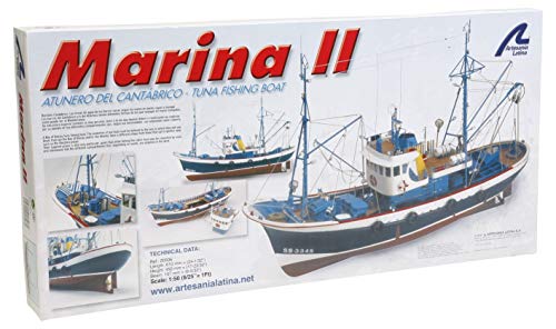Modelo de navio em madeira Pesquero Marina Ii 1/50 ARTESANÍA LATINA Artesania - Brinquedos - madeira, pesquero, marina ii, 1:50, artesanía latina