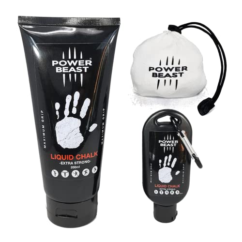 Power Beast Pack Magnesio 200Ml + 50Ml + 60Gr Power Beast - Spray aderência e giz - magnésio, 200 ml, 50 ml, 60 g