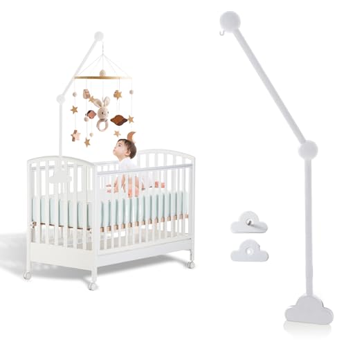 Suporte de Cama NIZIRIOO 100% Madeira (Branco - 40 x 25 cm) Nizirioo - Móveis para bebês e crianças pequenas - madeira, branco, 40x25cm